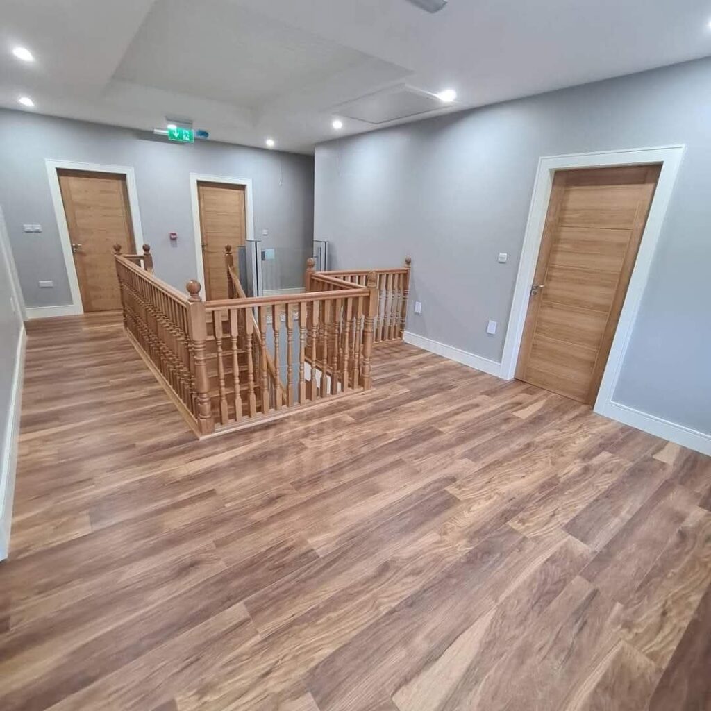 A bright upstairs landing in an SMC residential home